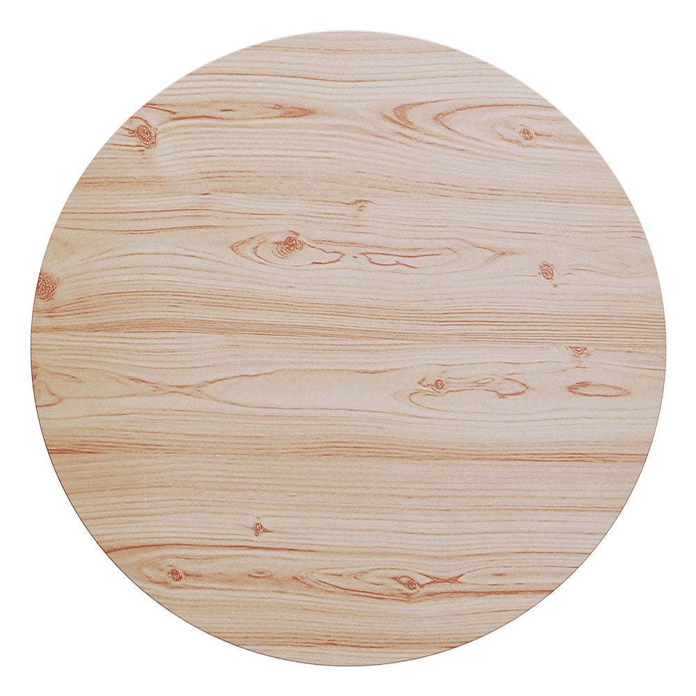 Natural Small Round Coffee Table with 2 Tier