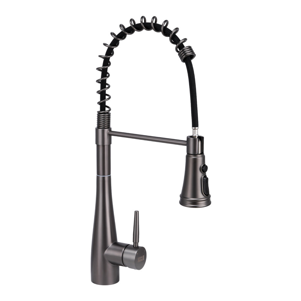 Prerinse Pull Down Swivel Kitchen Faucet,Grey