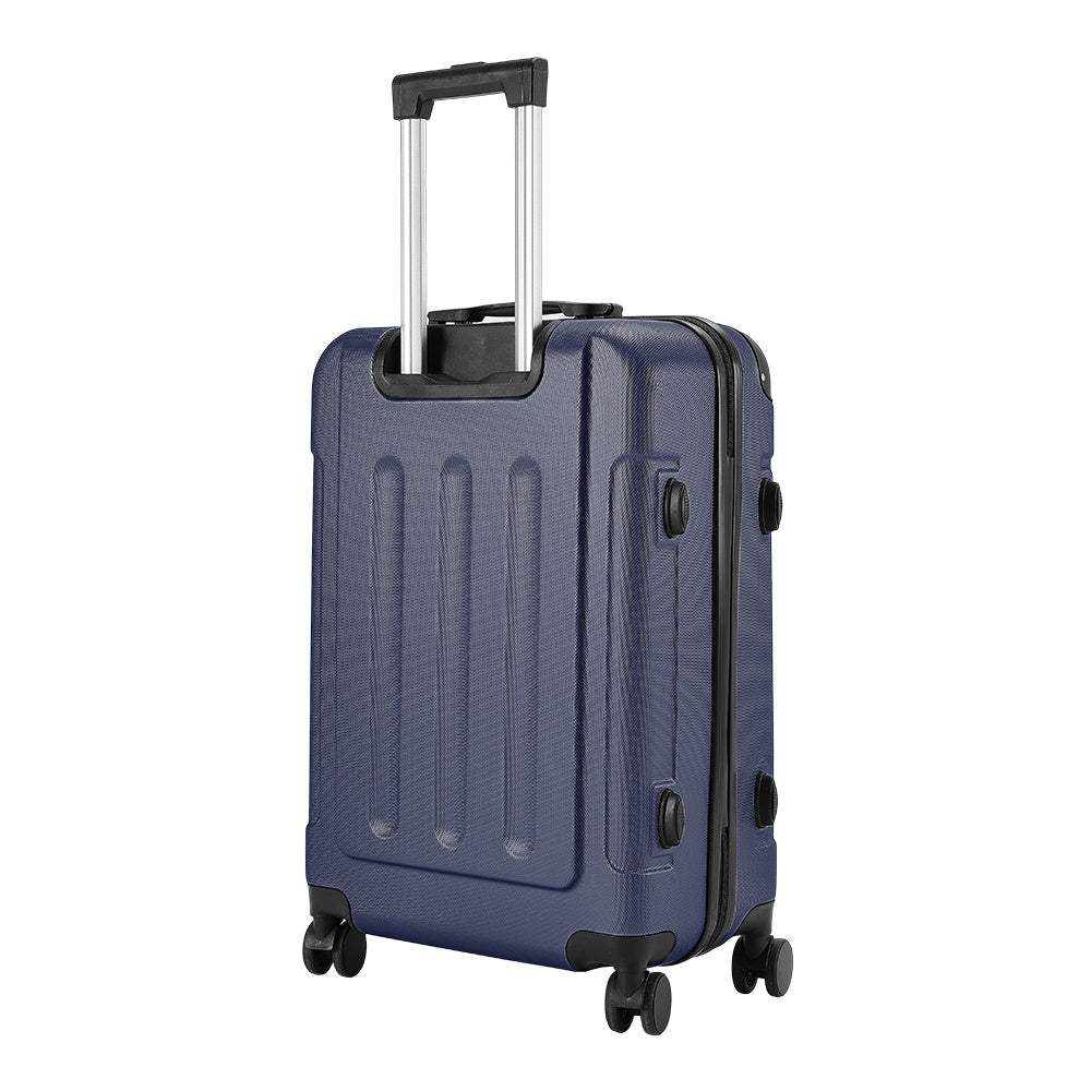 Blue 20 inch Hardside Travel Suitcase with Combination Lock