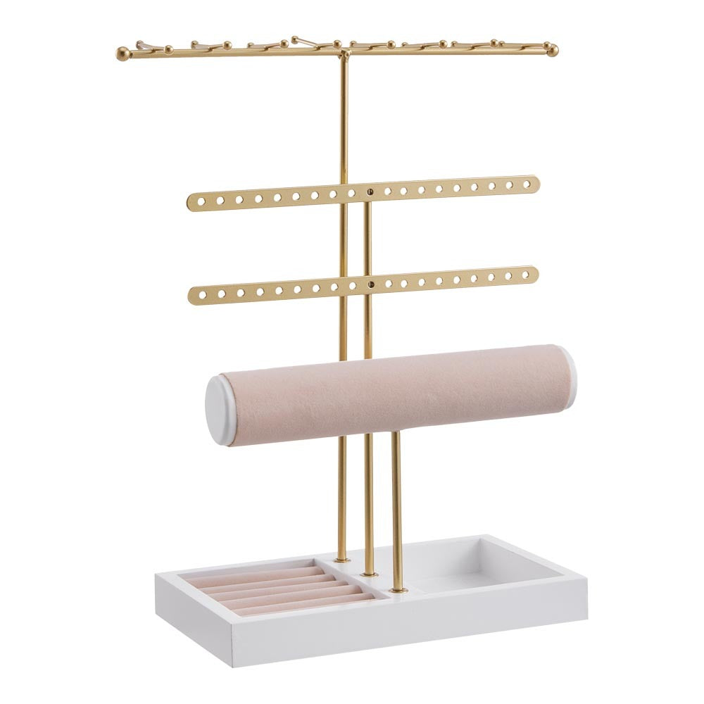 Golden 4 Tier Jewelry Display Stand