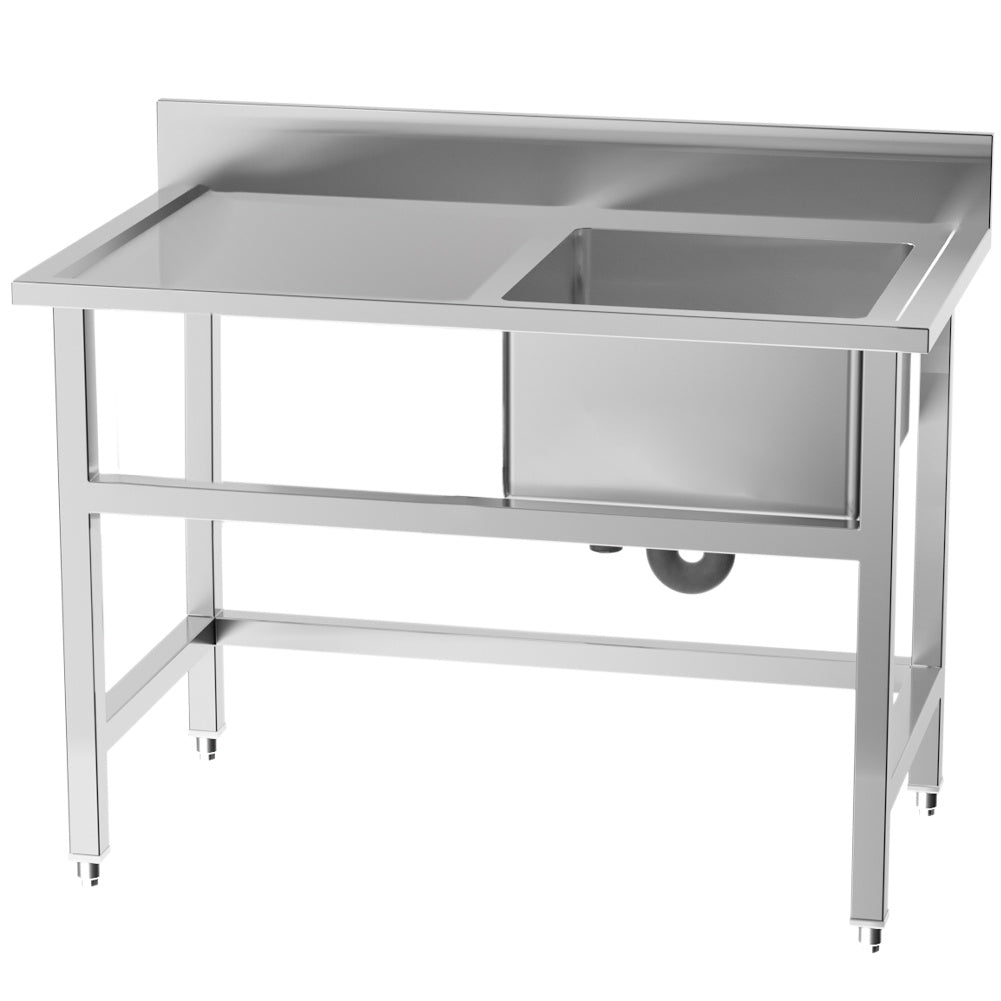 Free Standing Stainless Steel Kitchen Sink with Platform