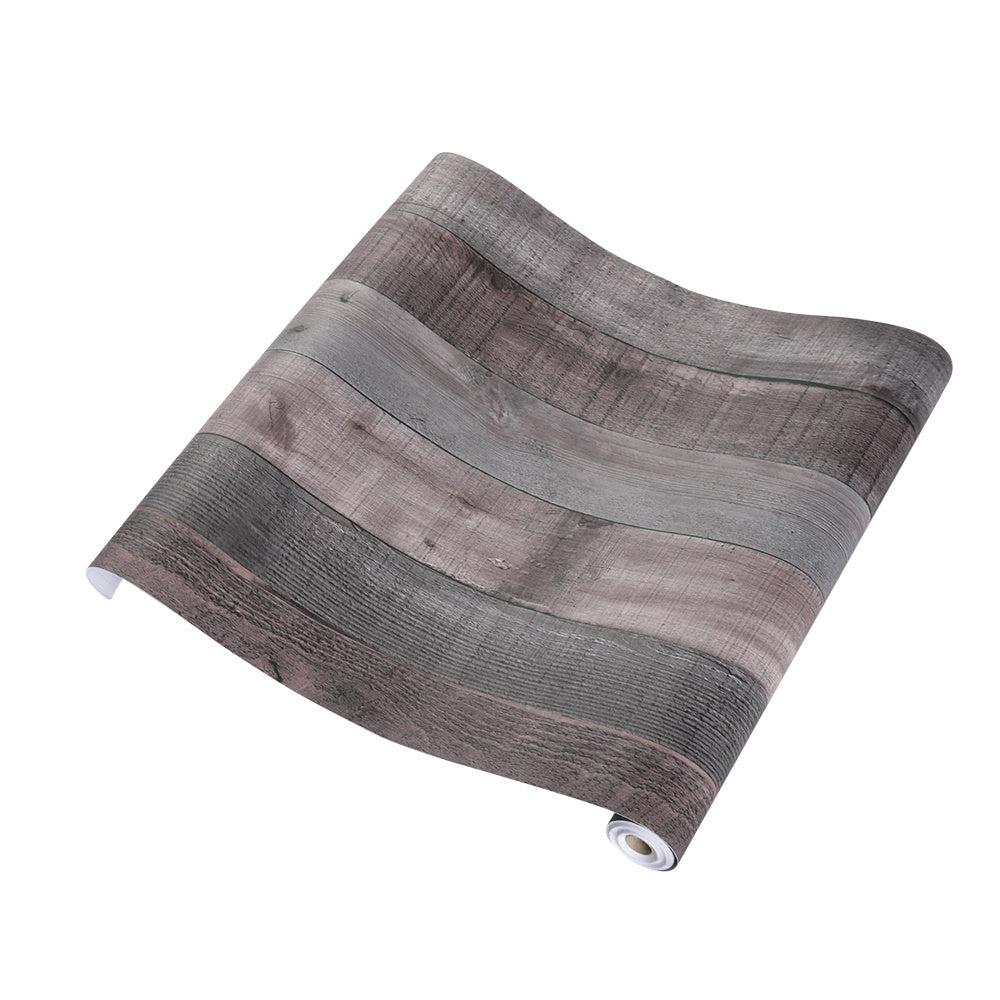 6M 3D Wood Plank Wallpaper PVC Self Adhesive Peel and Stick