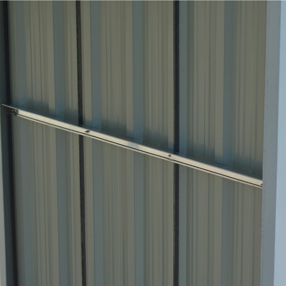 Green Zinc Steel Firewood Log Storage Shed