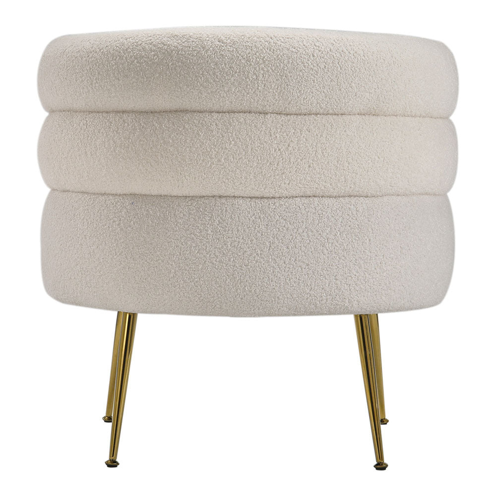 Curved Upholstered Single Sofa Accent Chair