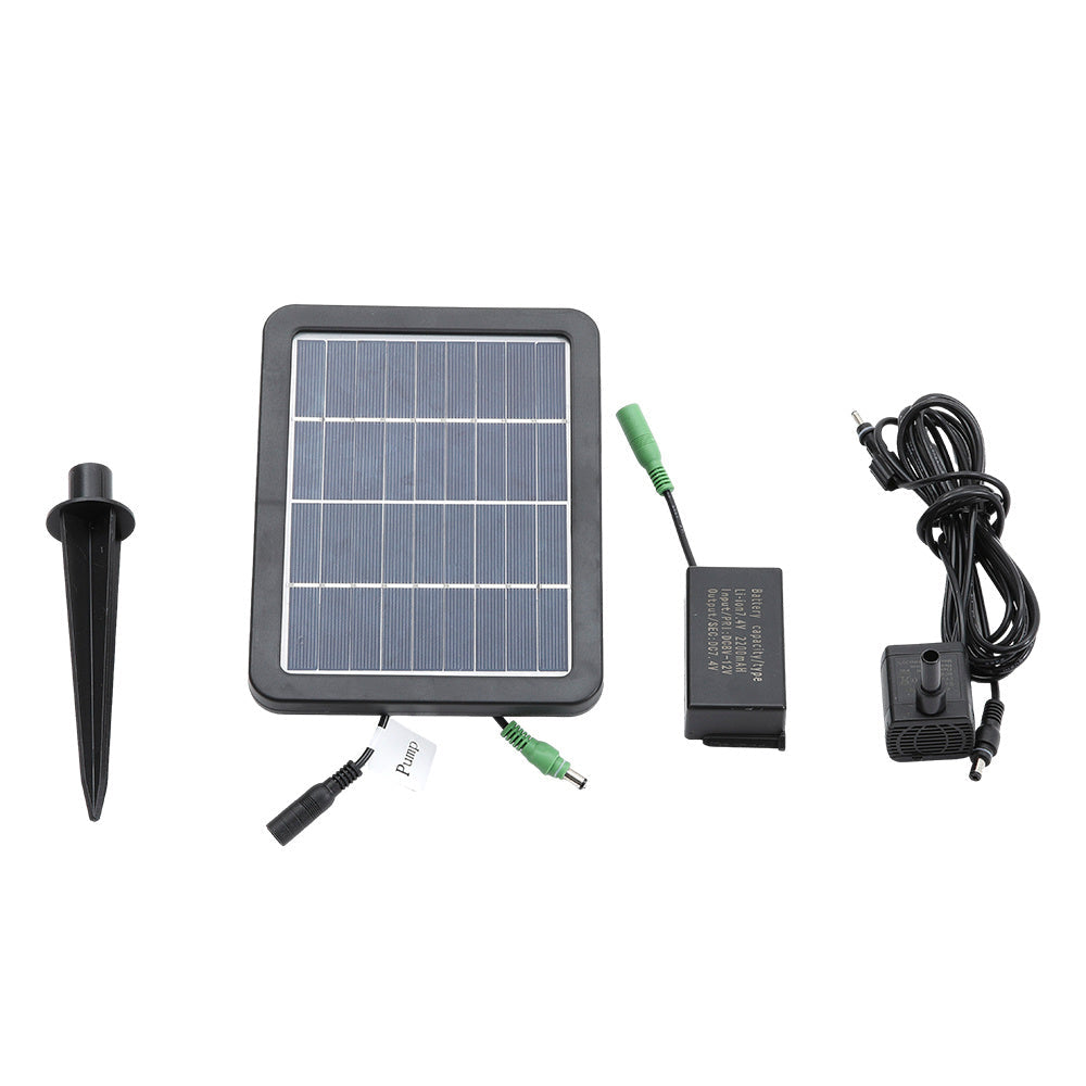 4 Tier Bowl Outdoor Solar Powered Water Fountain Decor