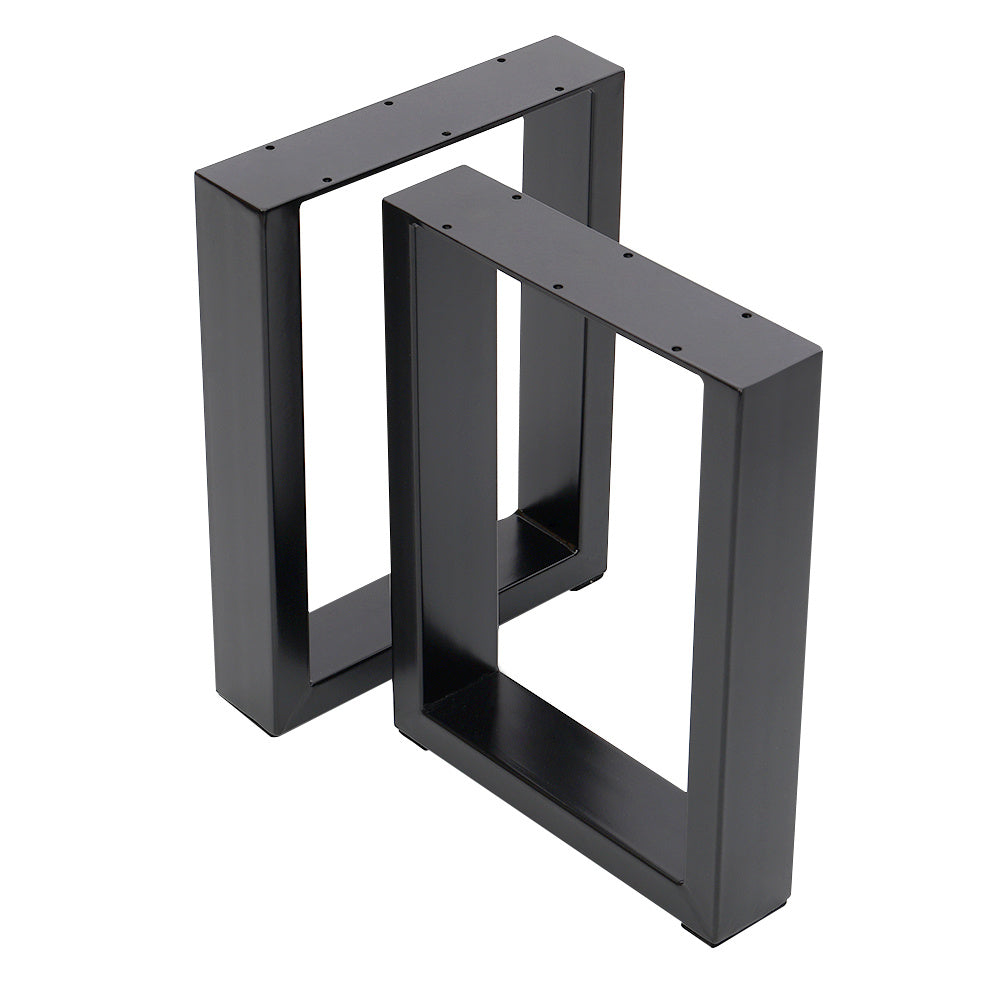 Set of 2 Metal Table & Bench Legs Frames Square Steel Base Stands