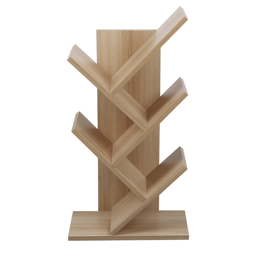 5-Tier Tree-Inspired Storage Shelf MDF Bookcase Desktop Organizer