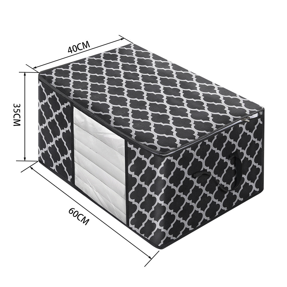 Fabric Storage Organizer with Clear Window and Foldable Design