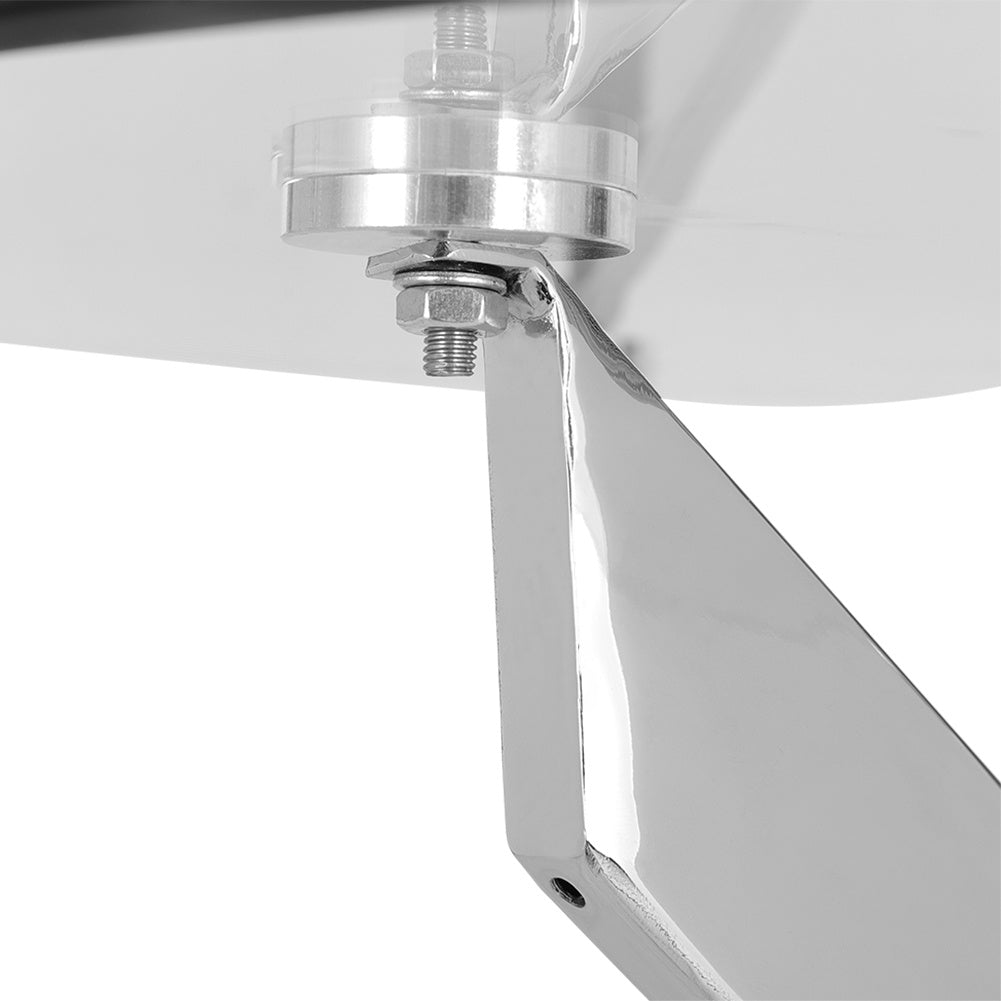 Modern Round Glass Coffee Table with Chrome Legs