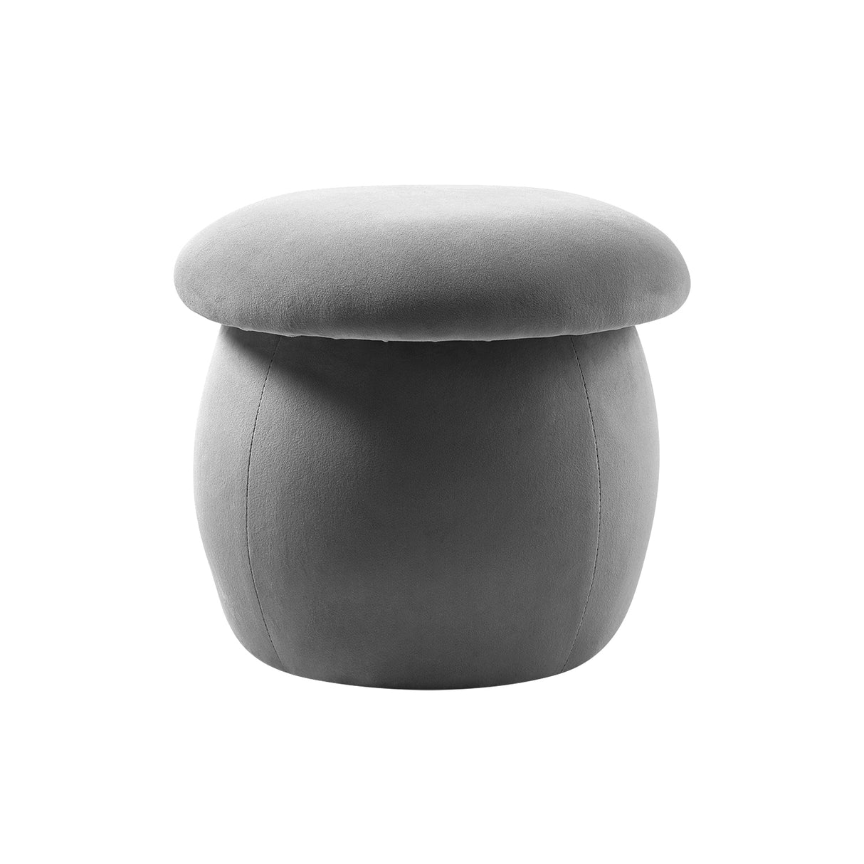 Velvet Mushroom Footstool Lightweight Floor Seat