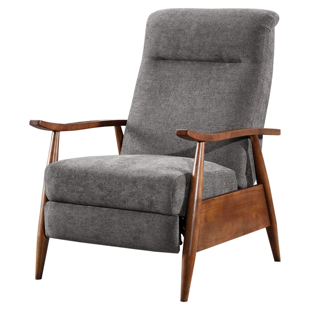 Comfort Fabric Recliner Armchair with High Back Support Plush Cushion