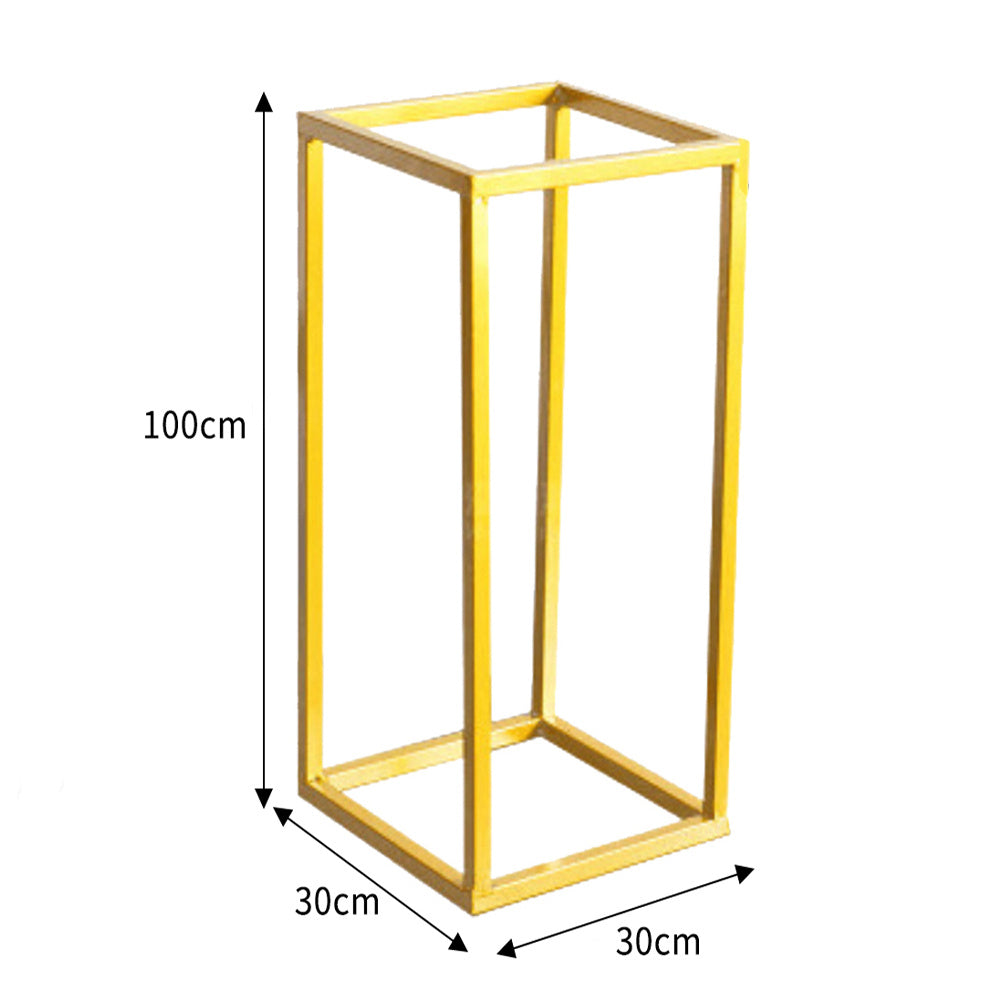 100cm Metal Rectangular Flower Stand Pedestal