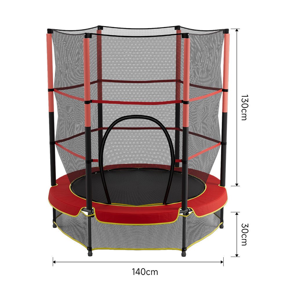 160cm H Outdoor Trampoline, with High Enclosure Net
