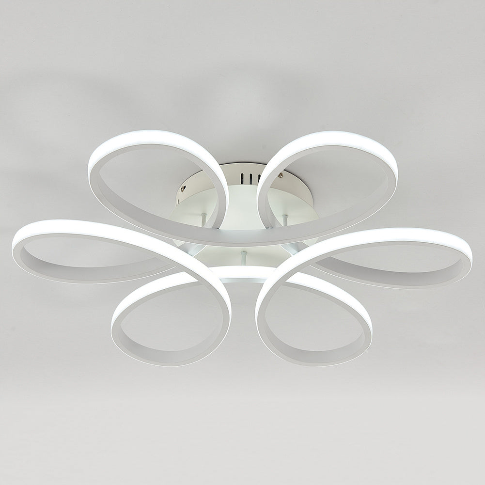 LED Dimmable Ceiling Light Floral Pendant With Remote, 74CM