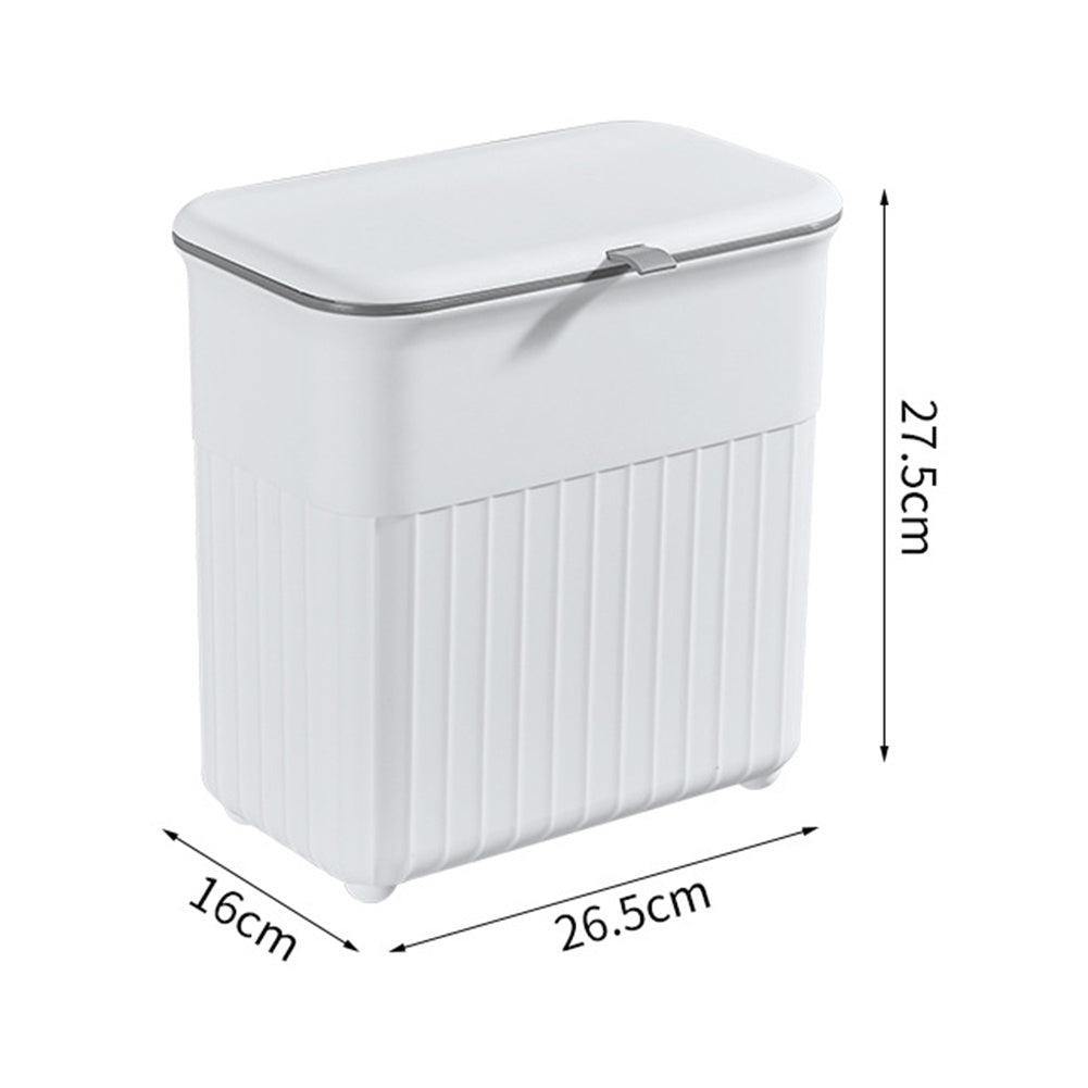 White Kitchen Hanging Trash Can Waste Bin