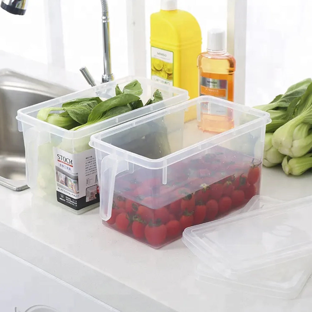 4Pcs Clear Refrigerator Food Storage Container