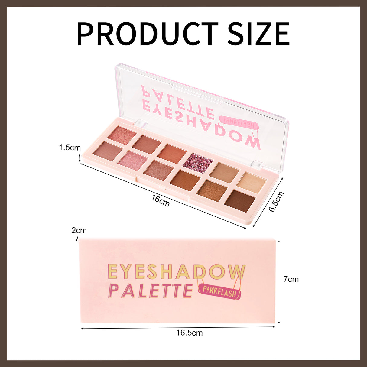12 Shade Eyeshadow Palette Pink Dessert Matte Shimmer Compact
