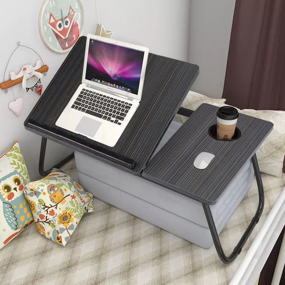 Black Adjustable Laptop Bed Desk