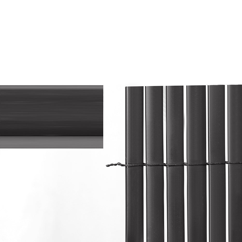 Set of 5 Garden Privacy 1M Profile Cover for Mat Screen Border Panel Fence Dark grey