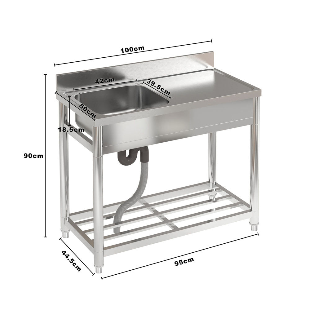 Stainless Steel Commercial Sink with Platform