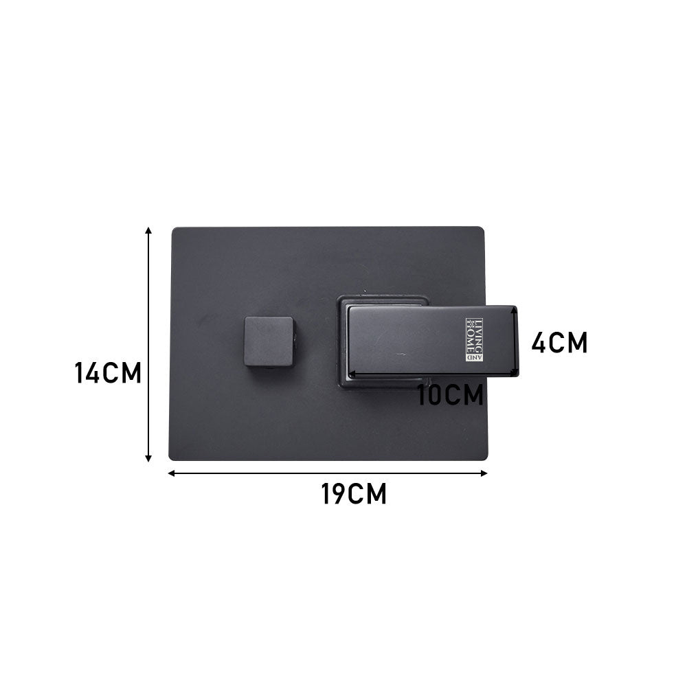 Black Square 3 Way Concealed Shower Mixer Set