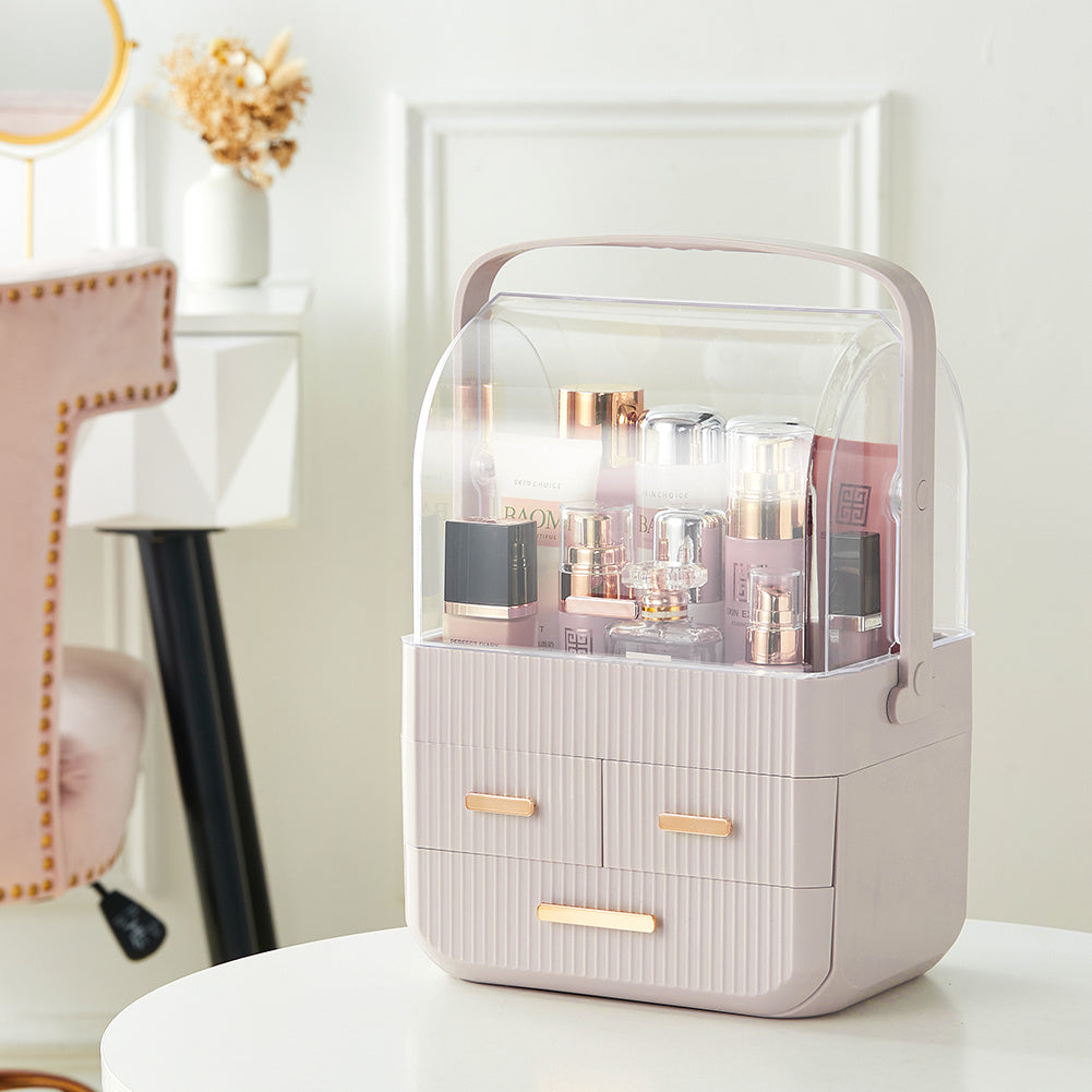 3 Drawers Desktop Cosmetics Storage Organizer