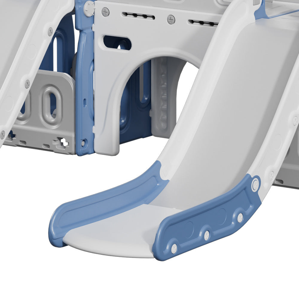 Blue Toddler Indoor Outdoor Toddler Two Slides Playset