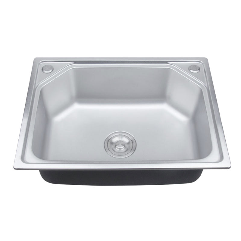 Stainless Steel Topmount Square Stainless Steel Inset Catering Single Kitchen Sink