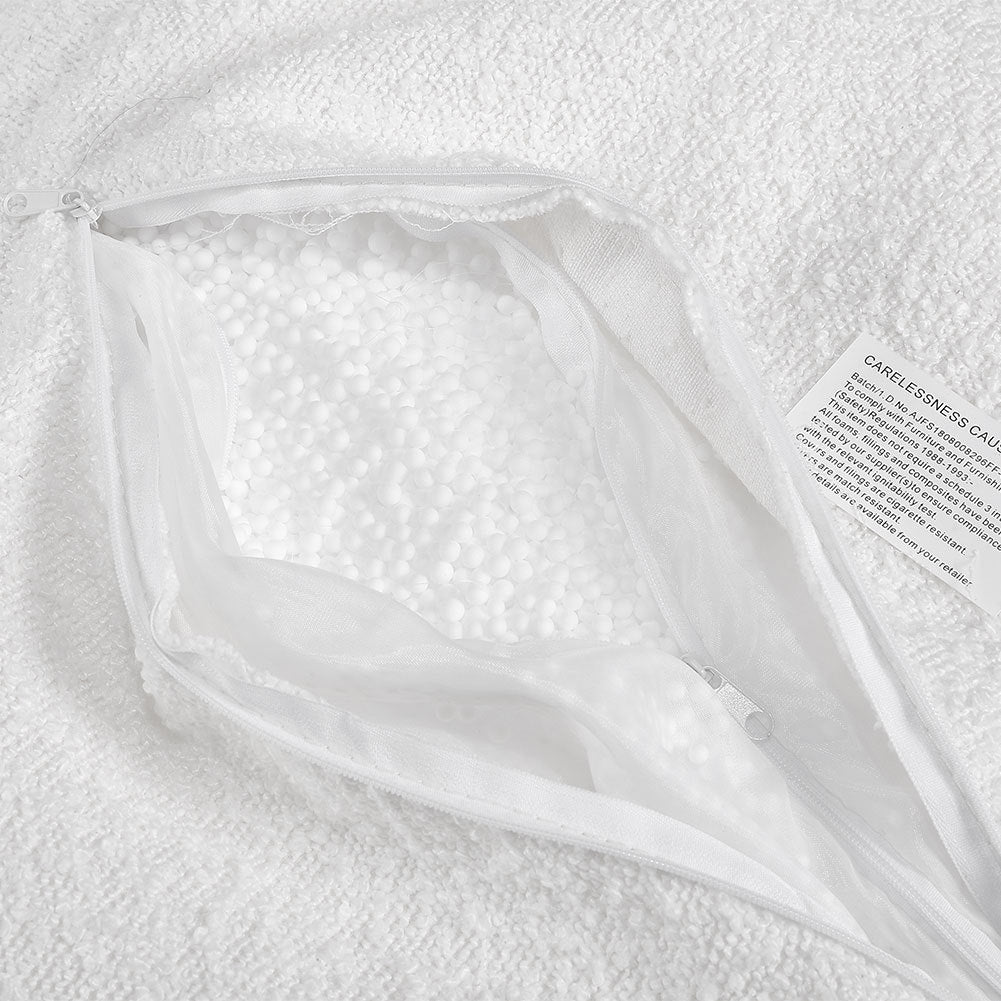 54.5cm W White ottoman Foot Rest