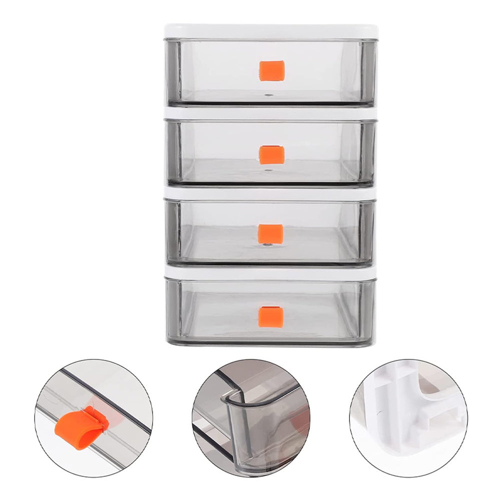 White Drawer Style Stationery Cosmetic Storage Box