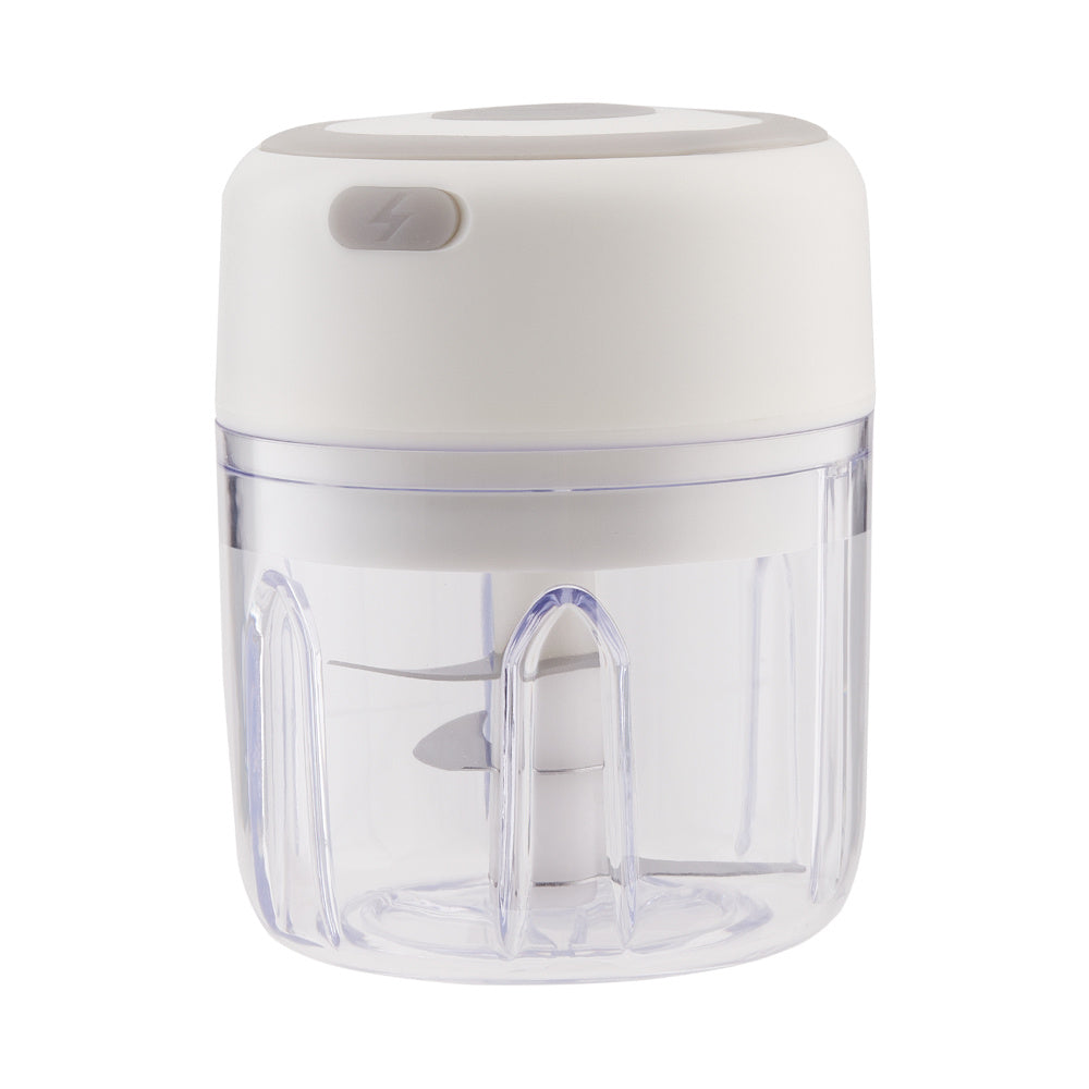 White 30W Electric Wireless Kitchen Garlic Chopper