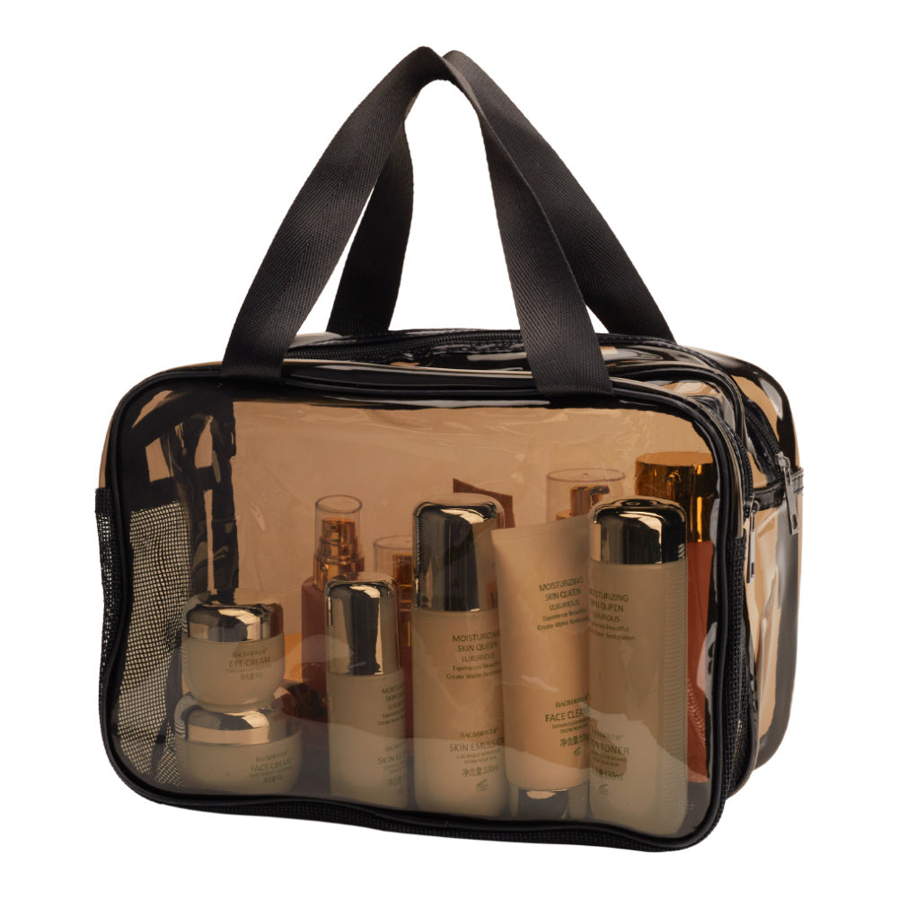 Dry Wet Separation Transparent Travel Makeup Bag