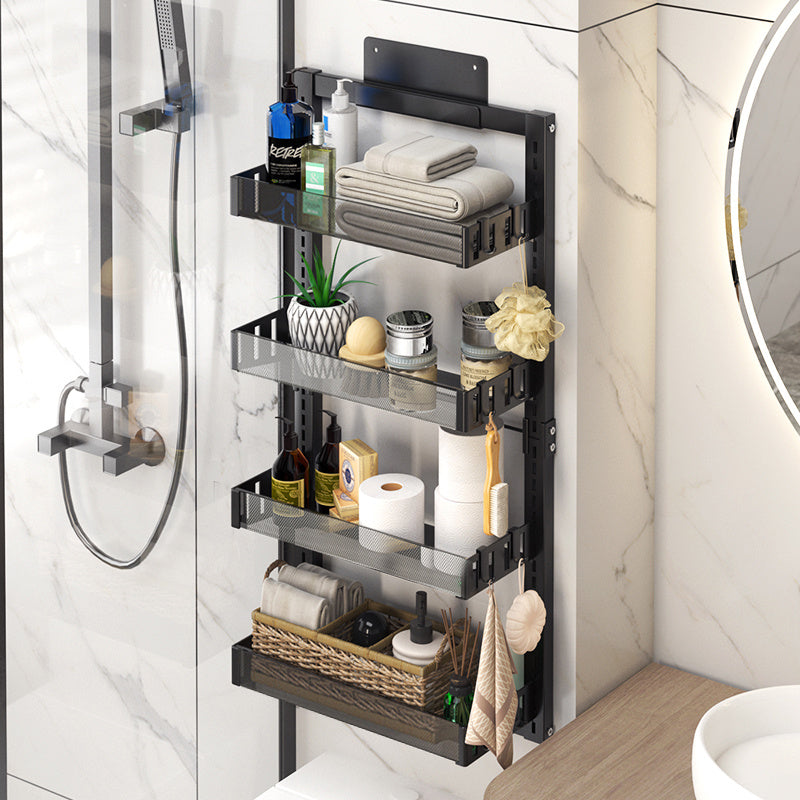 4 Tier Hanging Door Adjustable Shower Caddy Shelf