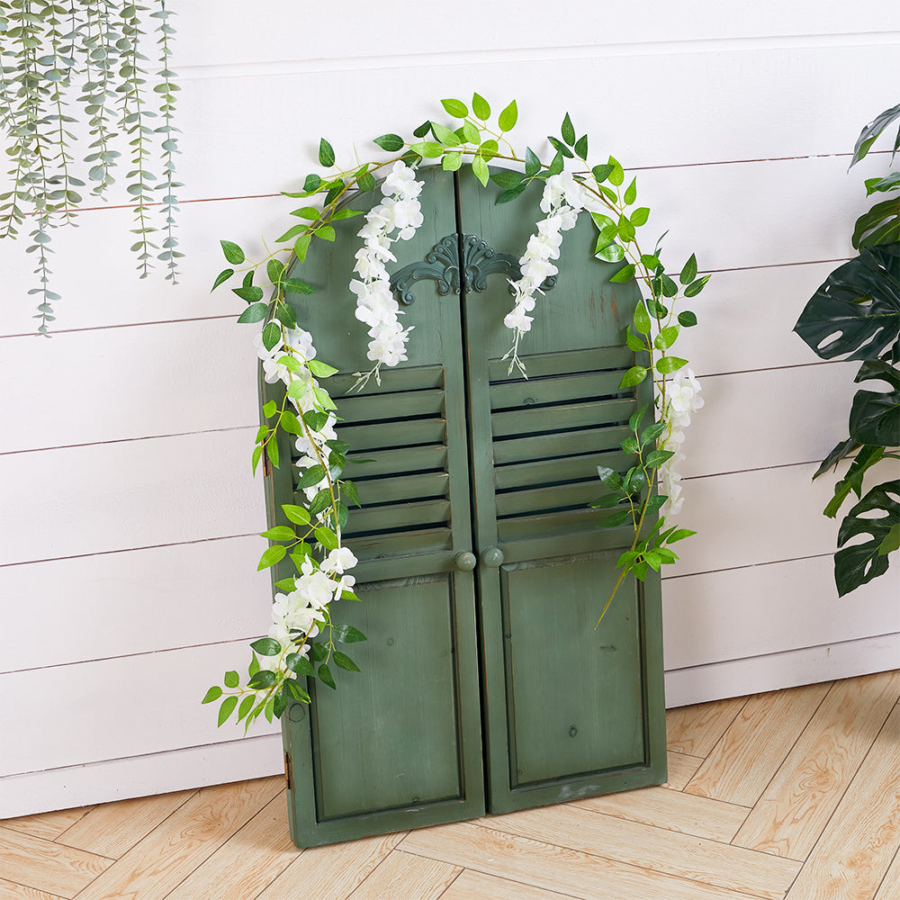 190cm Hanging Artificial Wisteria Garland Fake Silk Flowers Greenery Vine