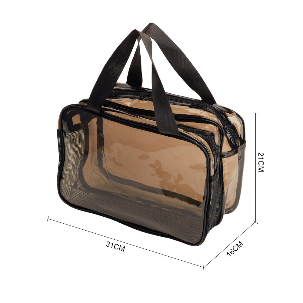 Dry Wet Separation Transparent Travel Makeup Bag