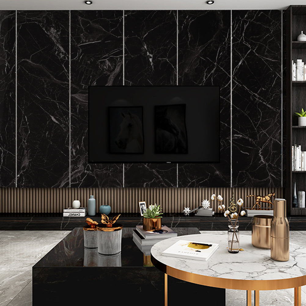 300cm L x 60cm W Gold Glitter Peal-and-Stick Sandstone Vinyl Wallpaper Roll