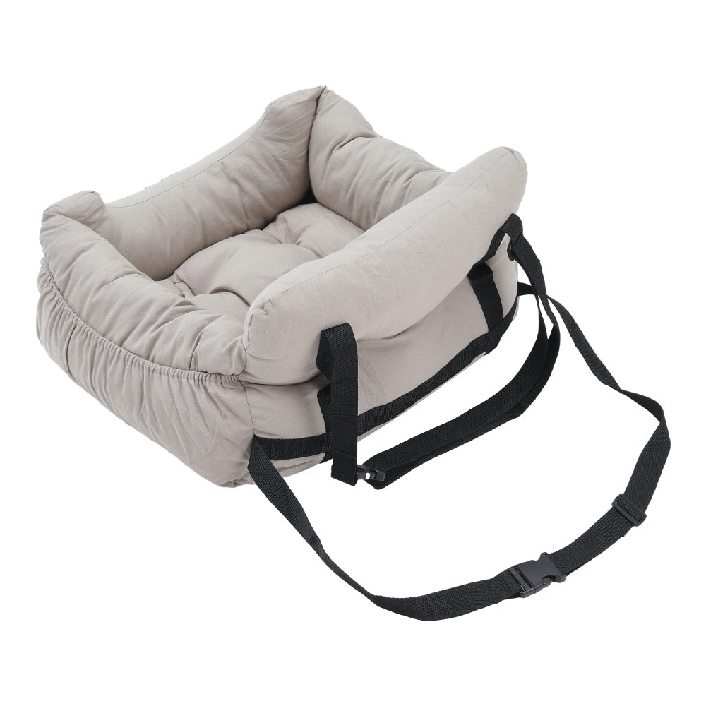 Light Grey 60cm Travel Pet Bed with Pockets