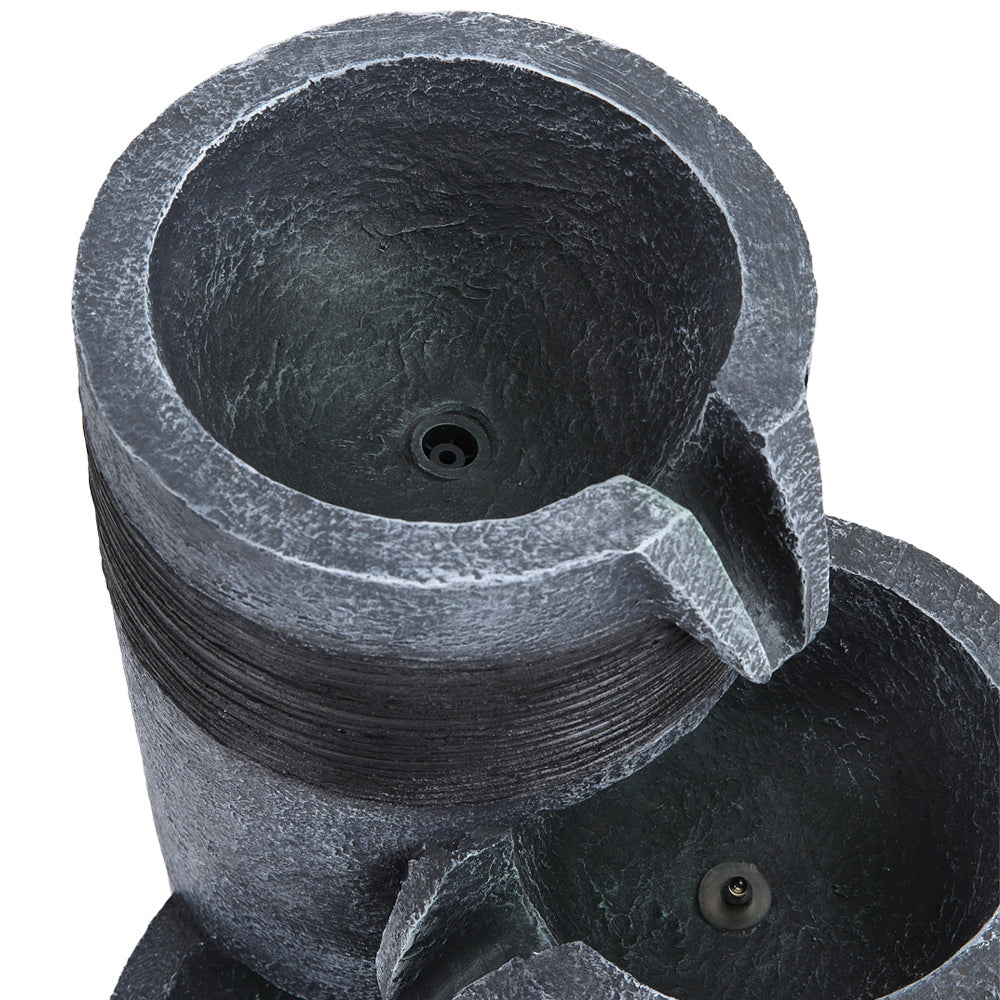 3 Tier Bowl Outdoor Solar Powered Water Fountain Decor