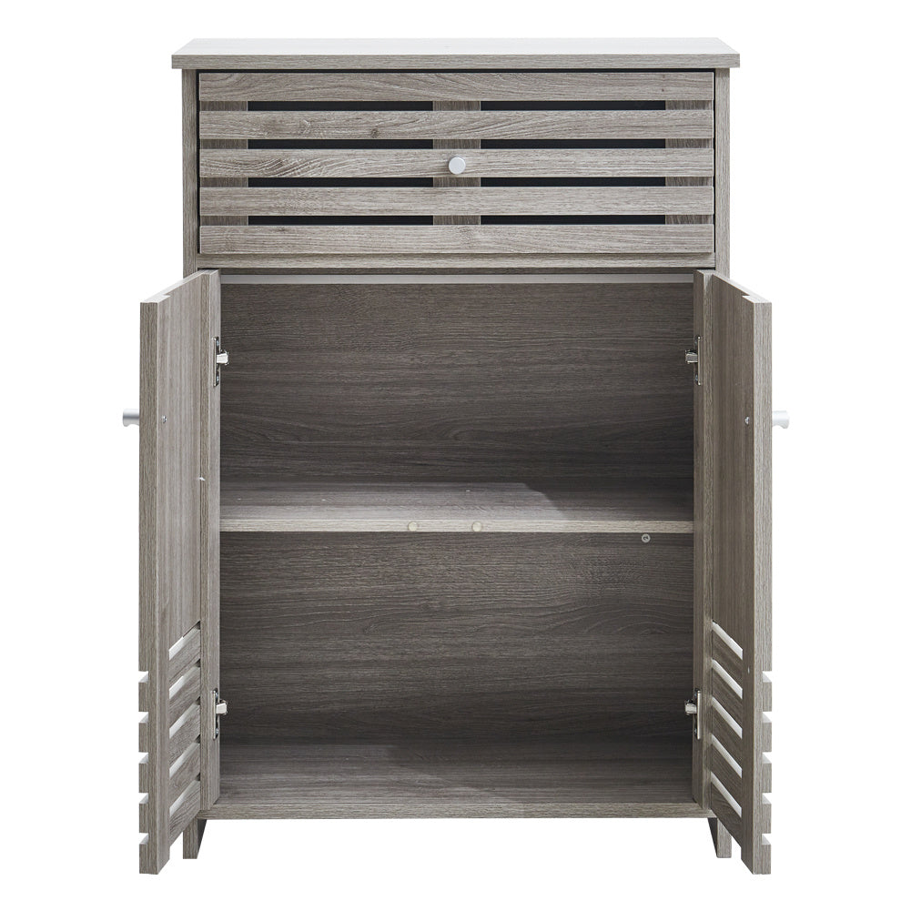 Modern Wooden Freestanding Double Door Bathroom Cabinet