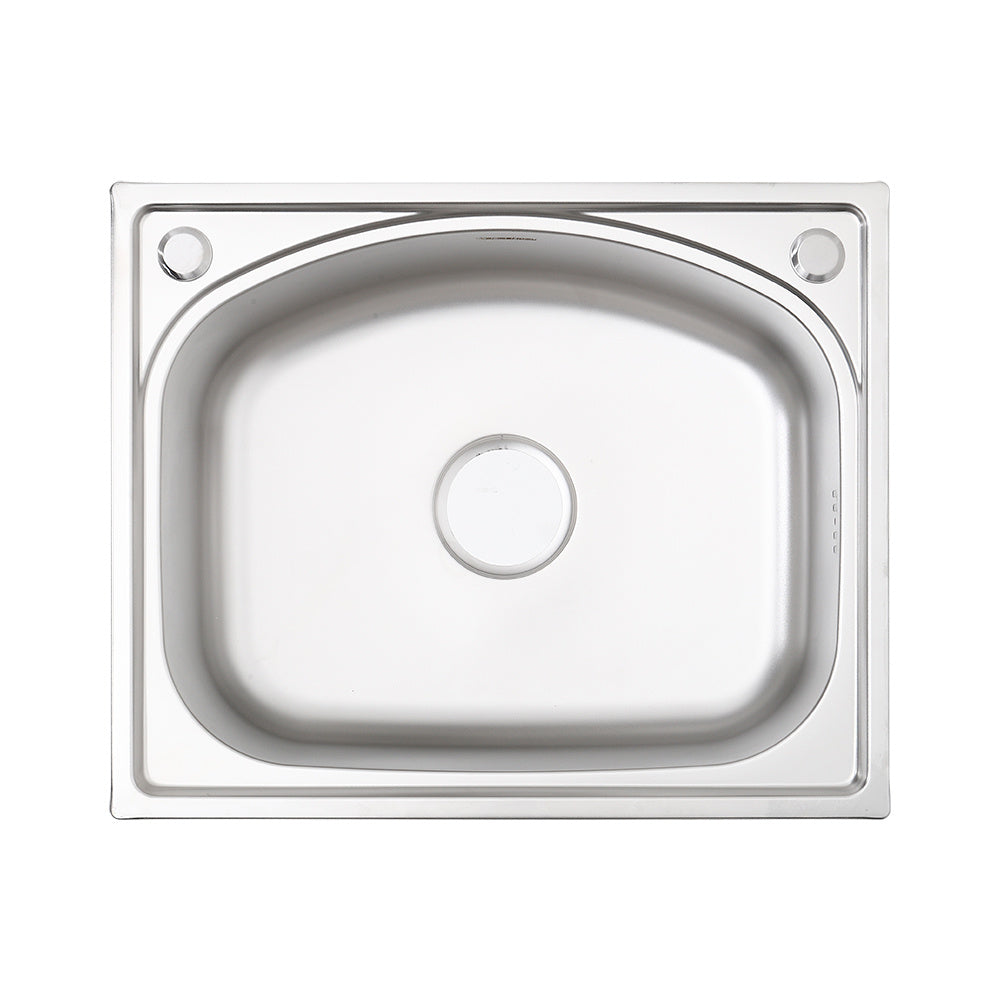 Stainless Steel Topmount Square Single Kitchen Sink