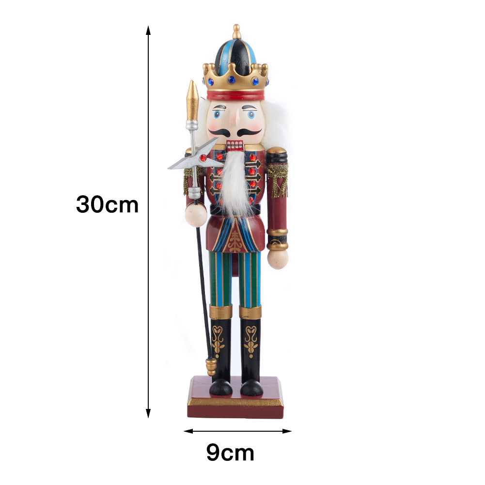 Wooden Nutcracker Soldier Figurine Christmas Ornament