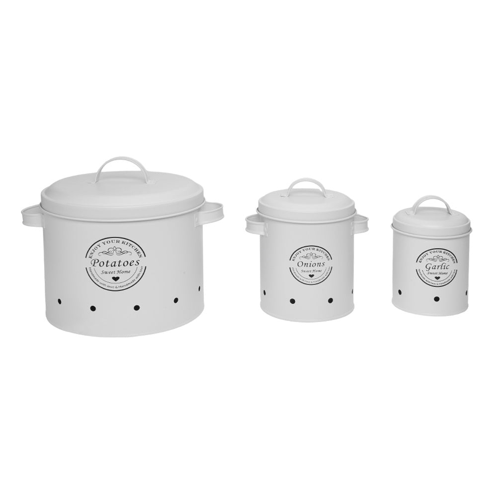 Black Kitchen Storage Bin Set, with Peeler