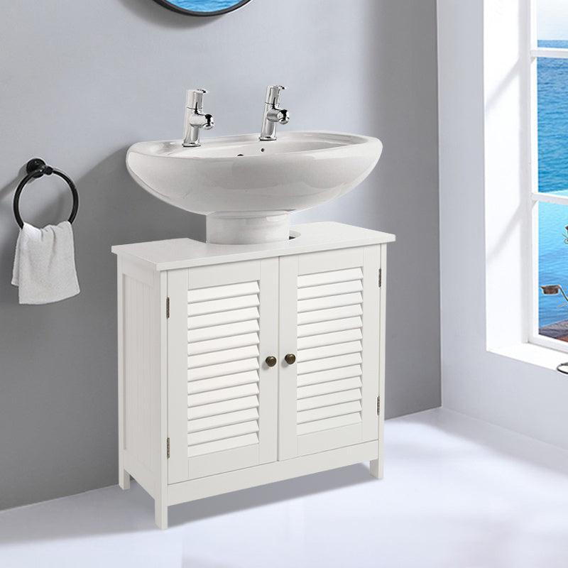 Under Sink Bathroom Cabinet 2 Shutter Door