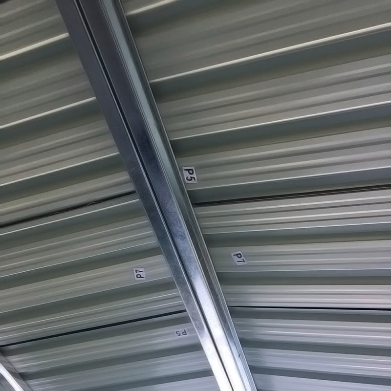 6ft x 8ft Metal Garden Shed Outdoor Tool shed,Dark Grey