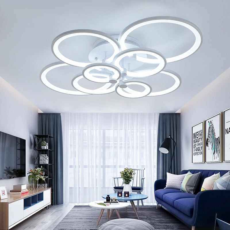 LED Light Ceiling Lights Cool White Lamp 8 Head