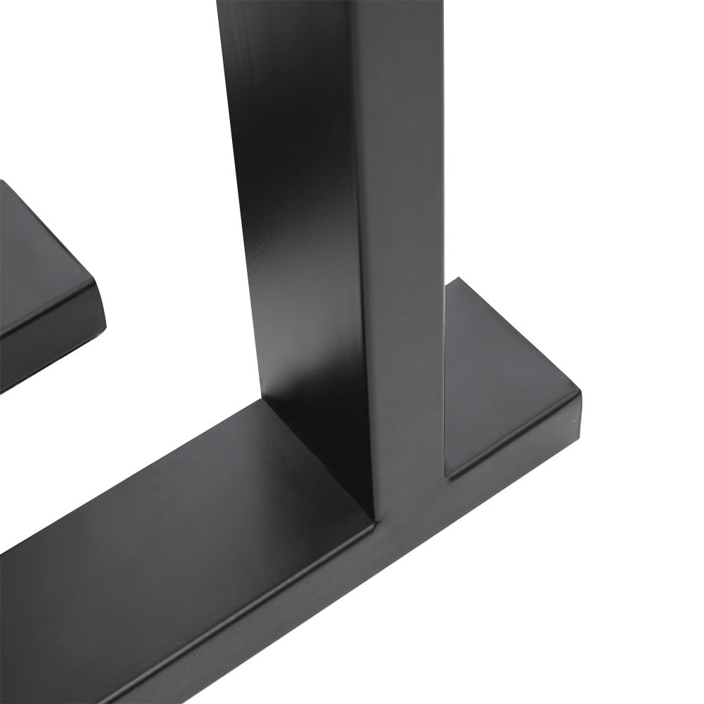Set of 2 Metal Table Bench Legs Frames II-Shape Steel Base Stands, 35x40CM