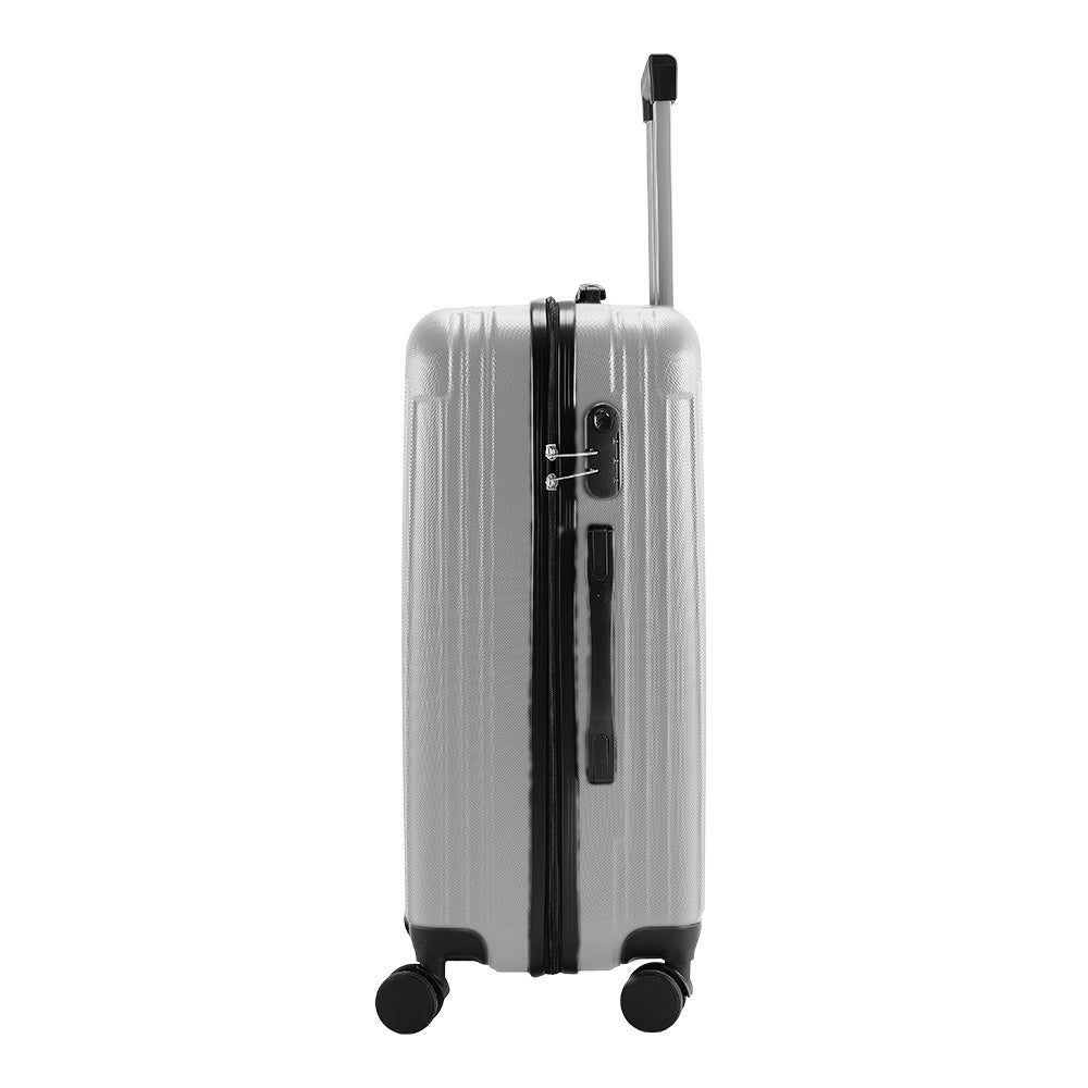 Grey 24 inch Hardshell Spinner Wheel Luggage Travel Suitcase