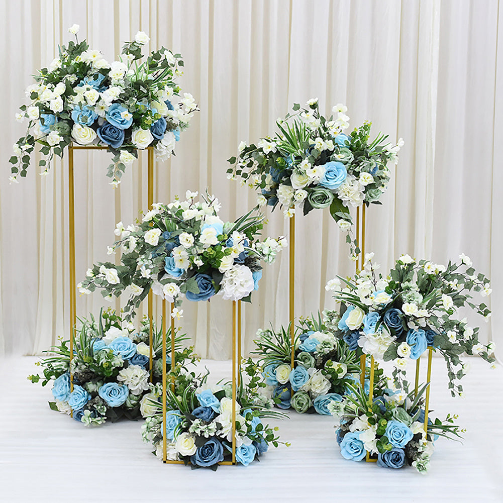 Gold Column Flower Stand for Wedding Decoration