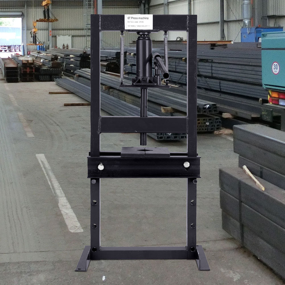 H Frame 6 Ton Hydraulic press Black