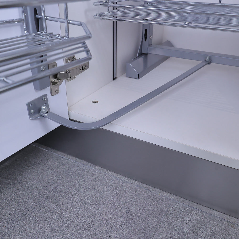 Metal Pull Out Pantry Basket Kitchen Cabinet Cupboard